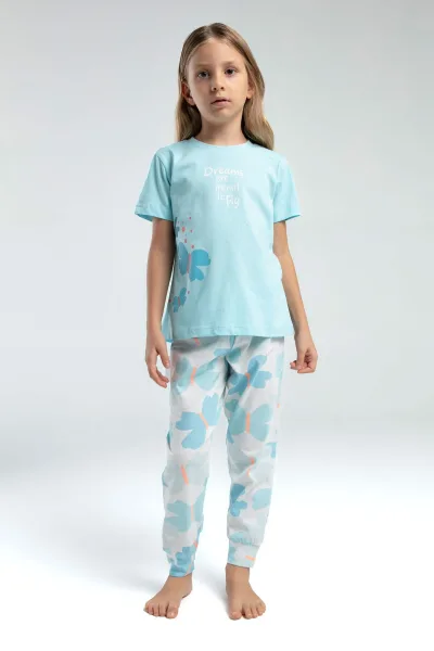 Rolypoly Kız Çocuk Mavi Pijama Takımı
