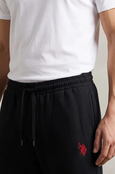 Erkek Esnek Belli Minimal Logo Detaylı Klasik Kesim Pijama Altı Battal beden