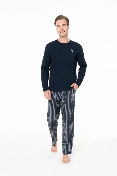 U.S. Polo Assn. Erkek Lacivert Pijama Takım