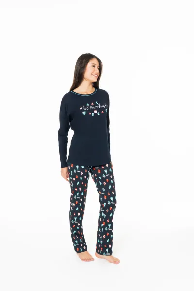 U.S. Polo Assn. Kadın Lacivert Pijama Takım