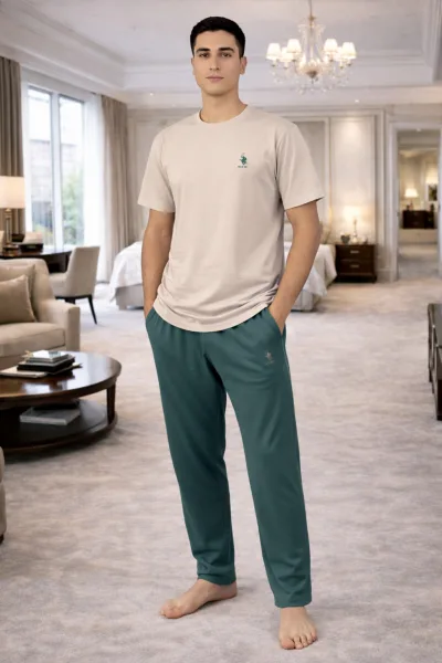 POLO REPUBLİCA BSİSİKLET YAKA KISA KOLLU ERKEK PİJAMA TAKIM 3431