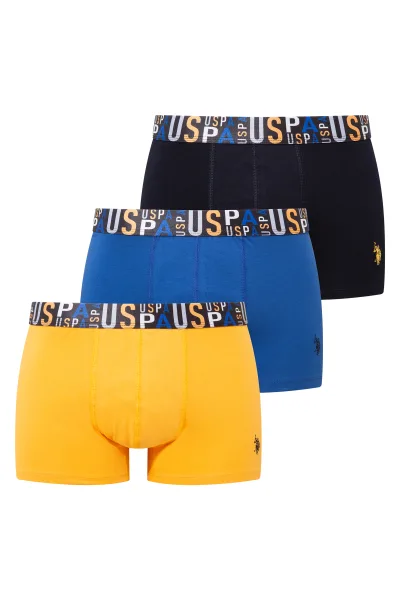 Erkek Saks – Sarı – Lacivert 3’lü Boxer
