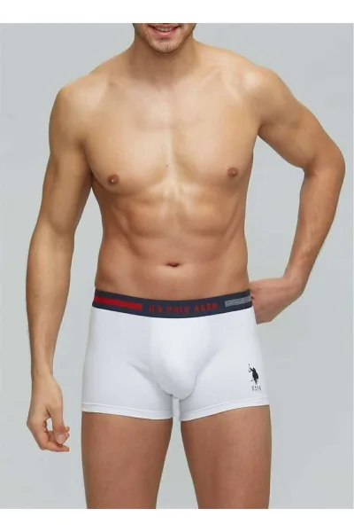 Yazılı Lacivert Gri Beyaz 3’lü Pamuklu Likralı Erkek Boxer