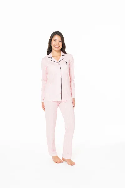 Kadın Pembe Pijama Takım-PEMBE-S