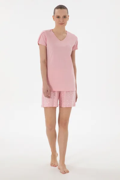 Kadın Pembe Pijama Takımı 50312915-VR041