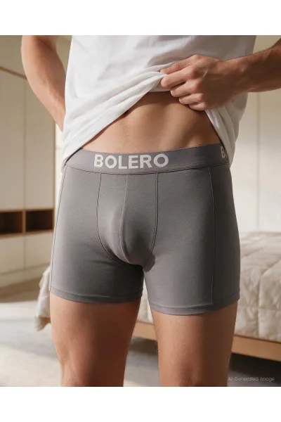 Erkek Premium Lyocell Kısa Paça Boxer Antrasit