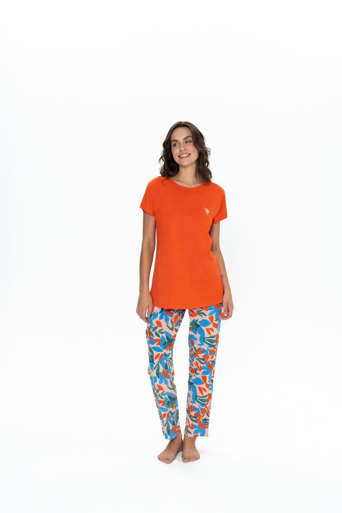 Kadın Turuncu Pijama Takım – 20097